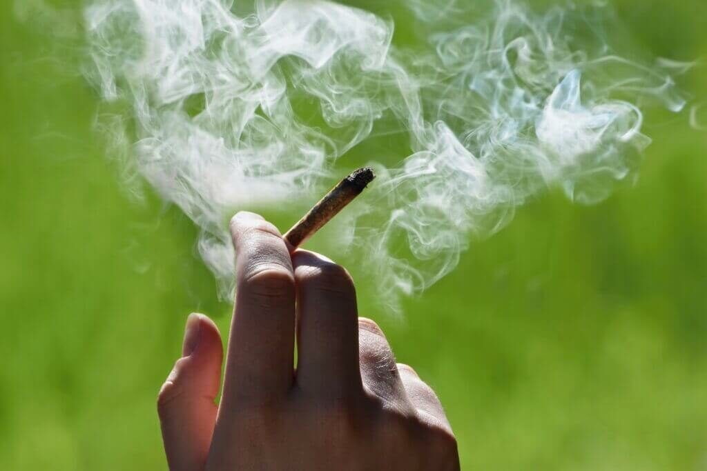 Cannabis can be inhaled by smoking it through a joint