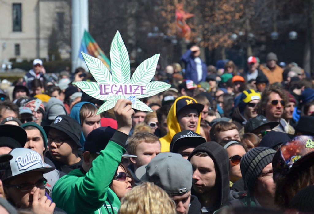Legalize cannbis protest