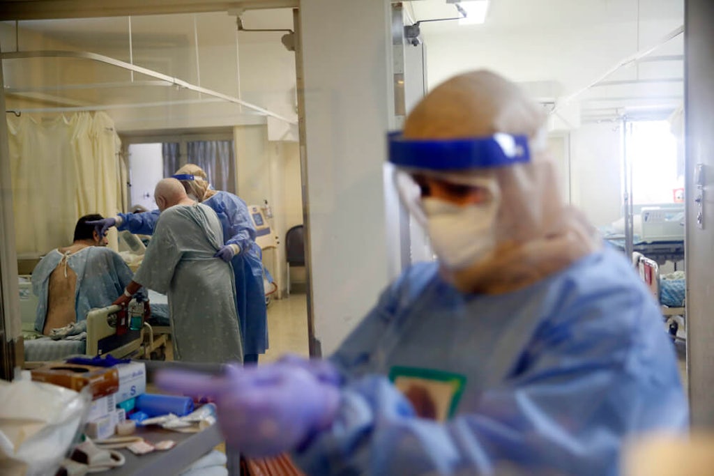 covid ward israeli hospital