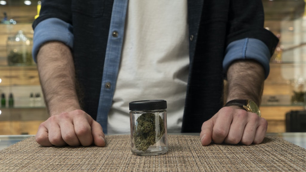 Buying cannabis in a dispensary
